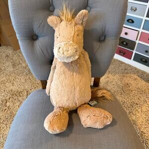 Jellycat Bashful Pony HUGE NEW!  Jellycat Horse Retired Authentic FAST SHIP